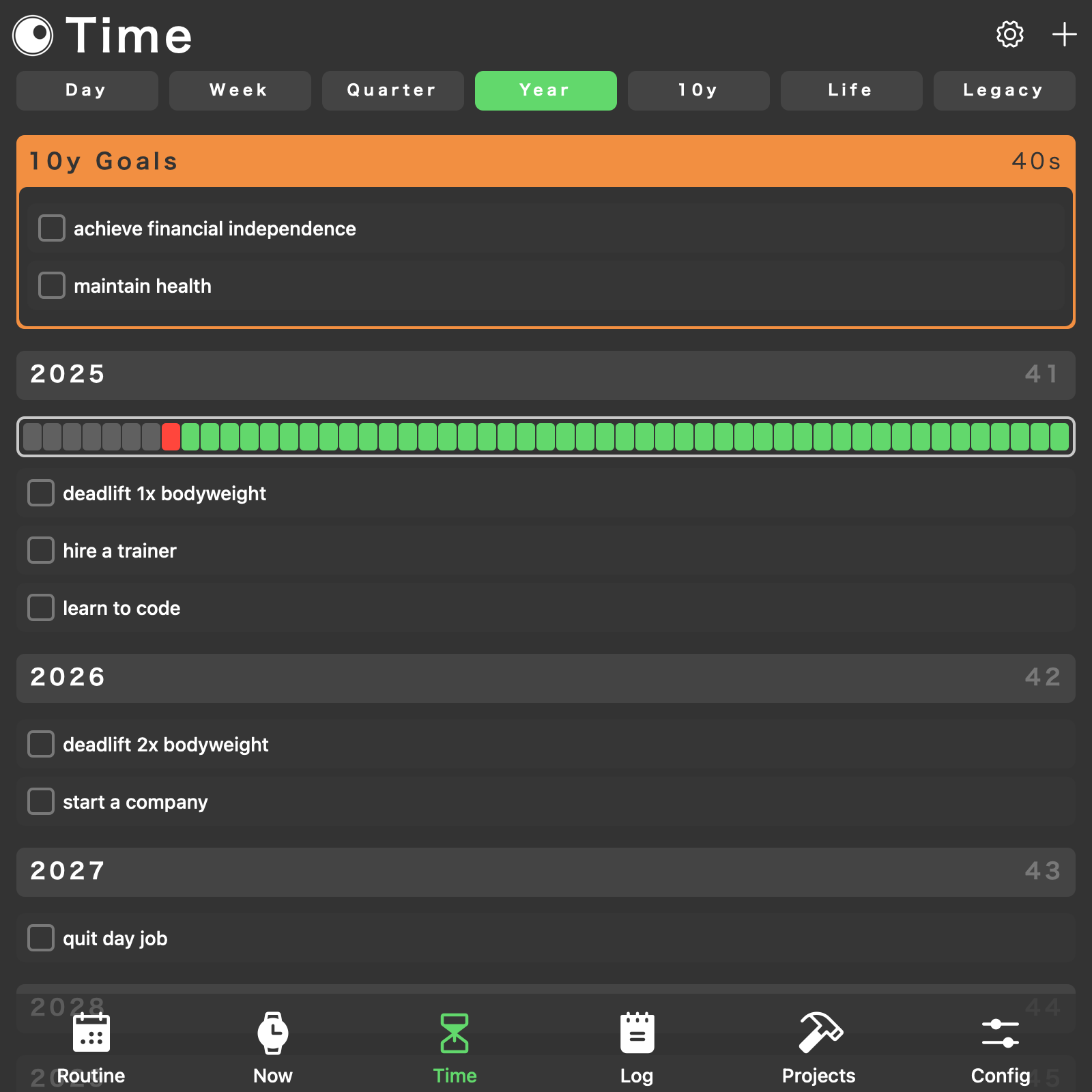 New Year's resolutions